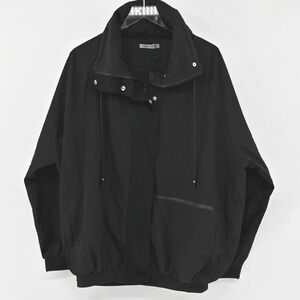 CARMAR Jacket Mens‎ Size S Classic Black Long Sleeve Packable Hood Casual NEW
